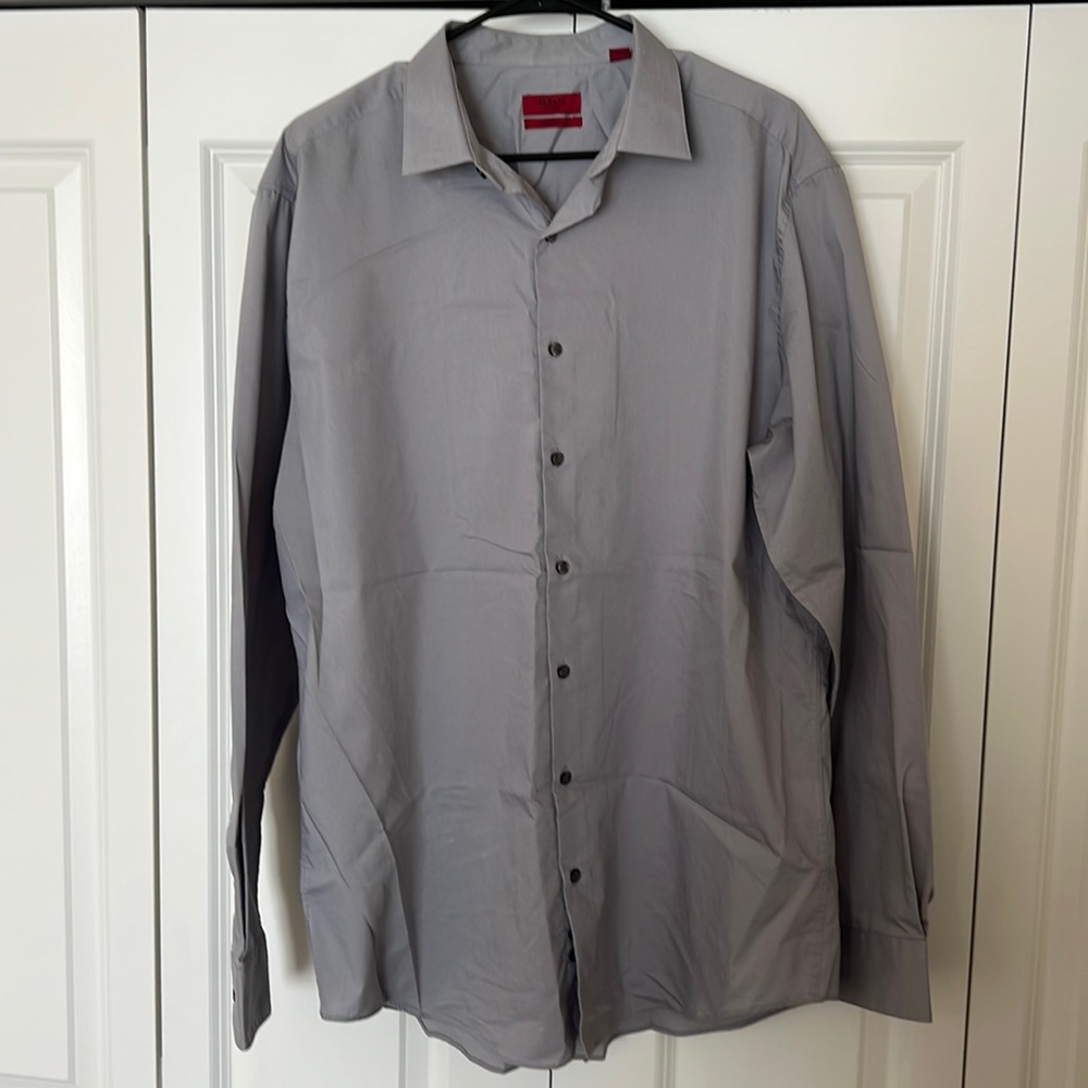 Alfani Fitted Performance Dress Shirt.